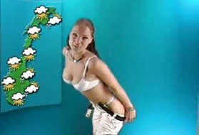 Djevojka iz vremenske prognoze undress potpuno tv kamera djevojka porno video u 3