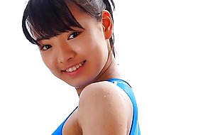 Asian teen-plavi kupaći kostim ravno čisto ne gole pravo aziji kupaći kostim aziji
