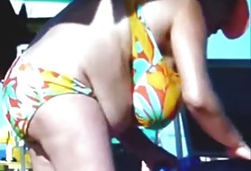 Rusija prsata starije na plaži! na ljubitelj! zrele